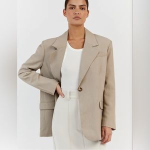 DISSH ZANDER OVERSIZED TAUPE BLAZER